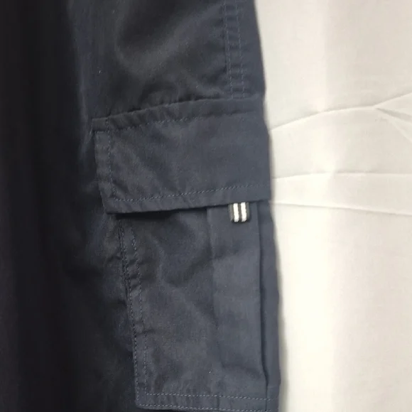 Men's Dark Blue Cargo Pants - Picture 4 of 6